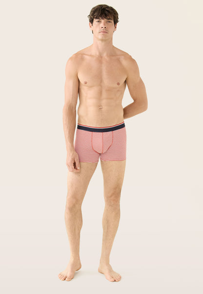 Boxer marinière rouge en coton - Marius Mariniere Rouge
