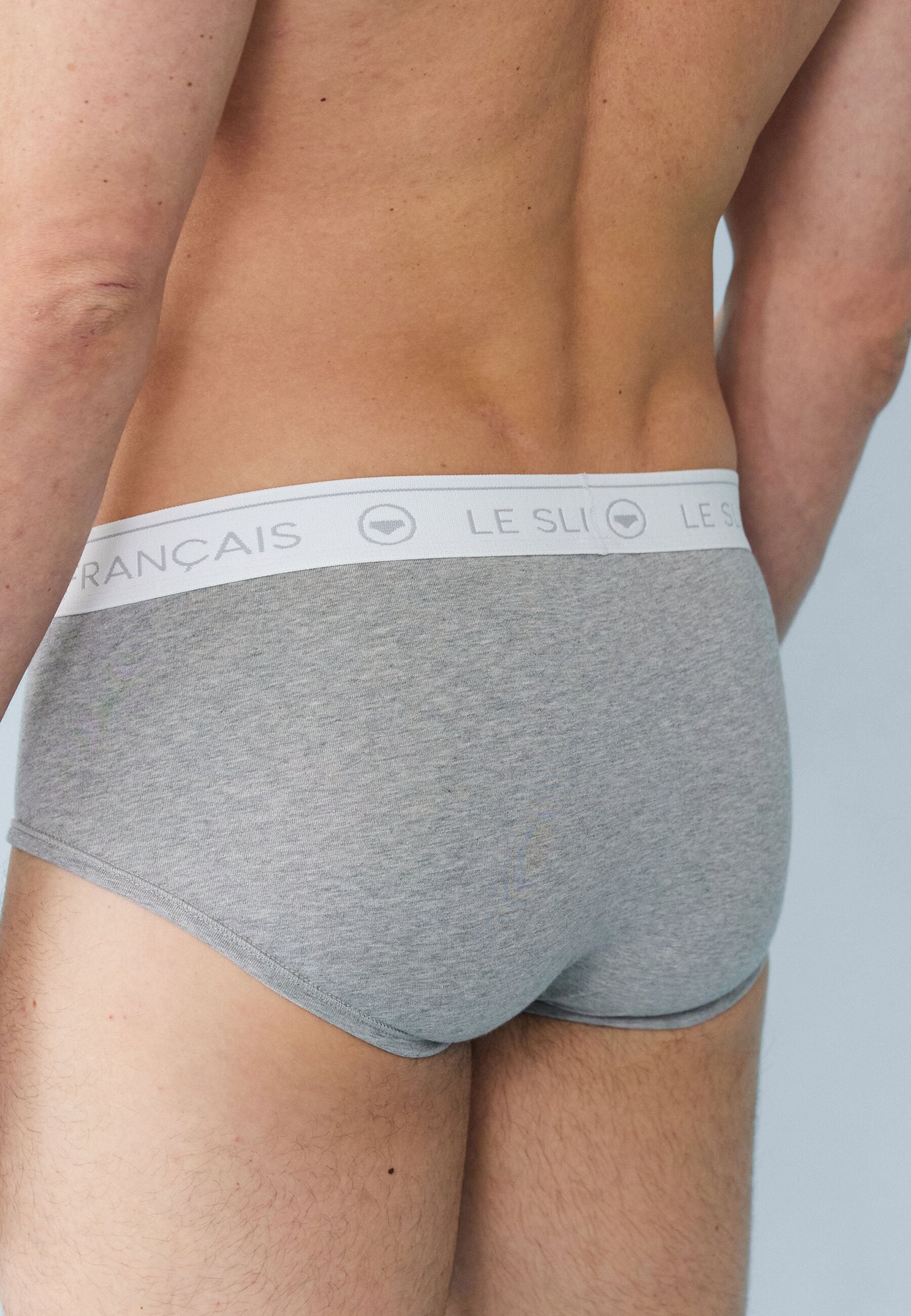 Lot de 3 slips en coton - Slips Nuances De Gris