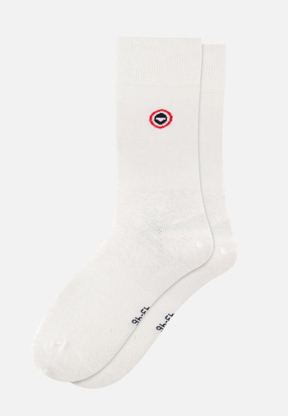 Pack of 7 mid-calf cotton socks - Navy Socks Steel Red White Navy Stripes