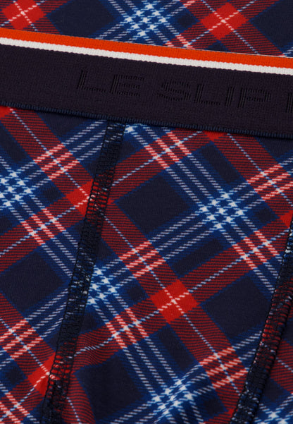 Boxer à carreaux tricolores - Marius Tartan Bleu Blanc Rouge