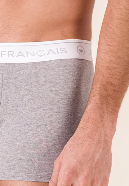Boxer gris en coton - Redoutable Gris Chiné