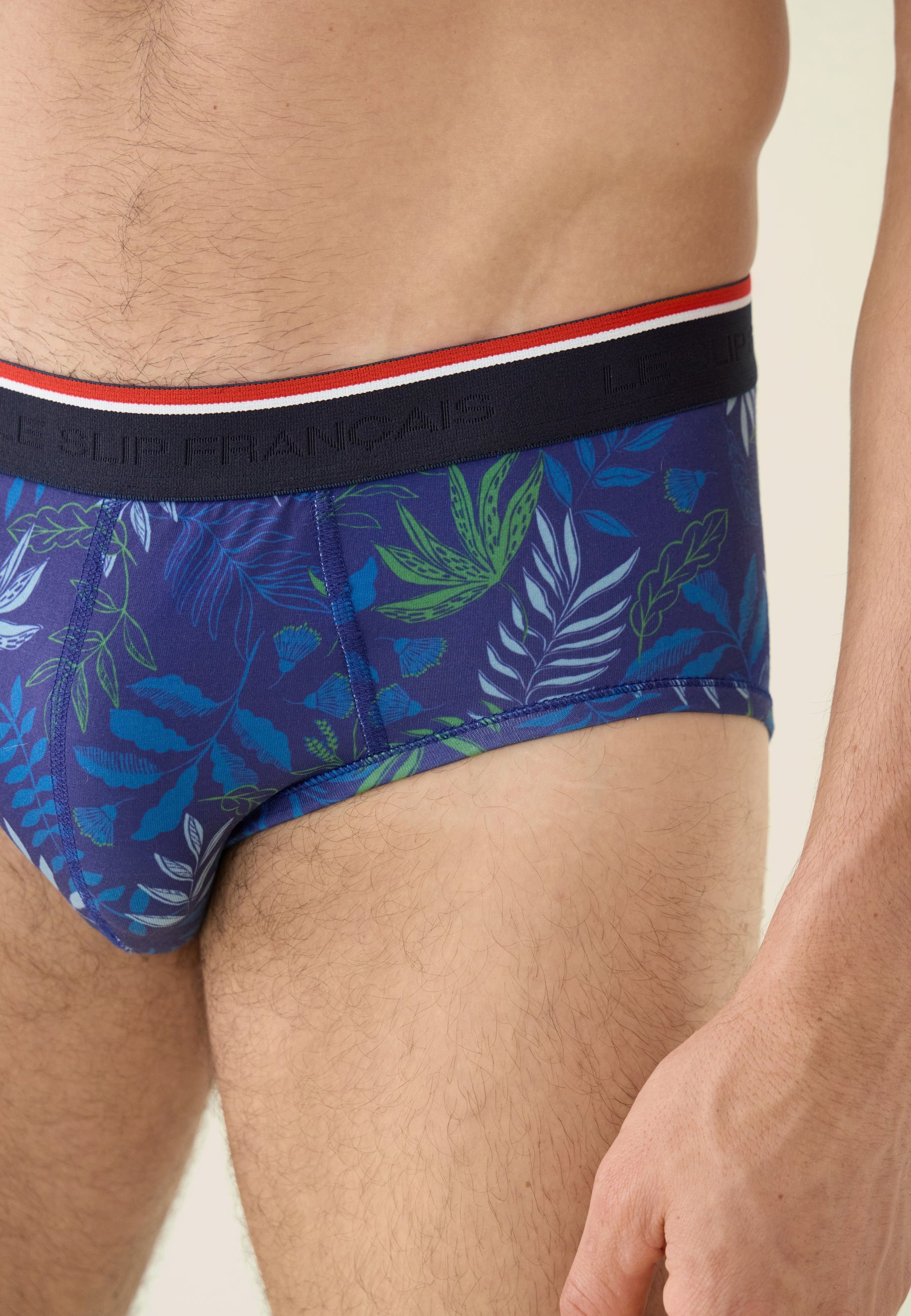Lot de 3 slips en coton - Slips Sous Bois Indigo Bleu Turquoise Marine