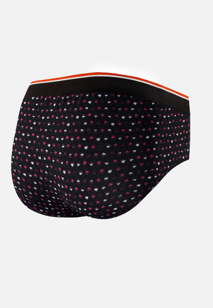 Black briefs with small square pattern - Terrible Petits Carres Noir