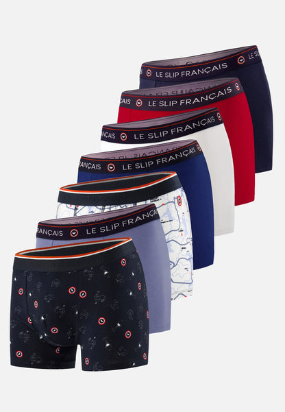 Lot de 7 boxers en coton - Boxers French Days