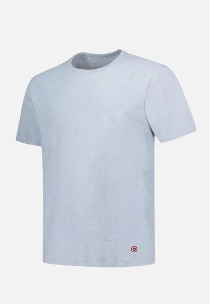 T-shirt à manches courtes bleu en coton - Formidable Bleu Ciel Chine
