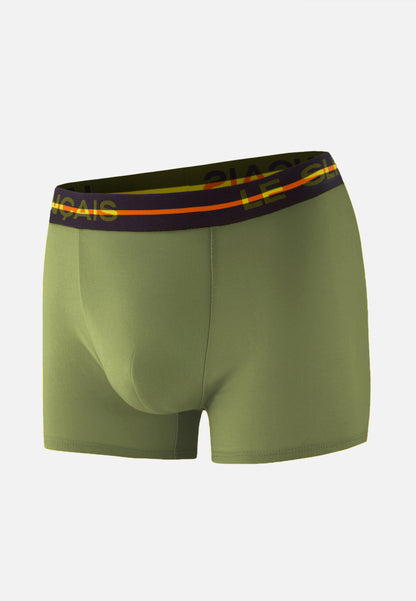 Boxer vert en coton - Redoutable Kaki Veronese