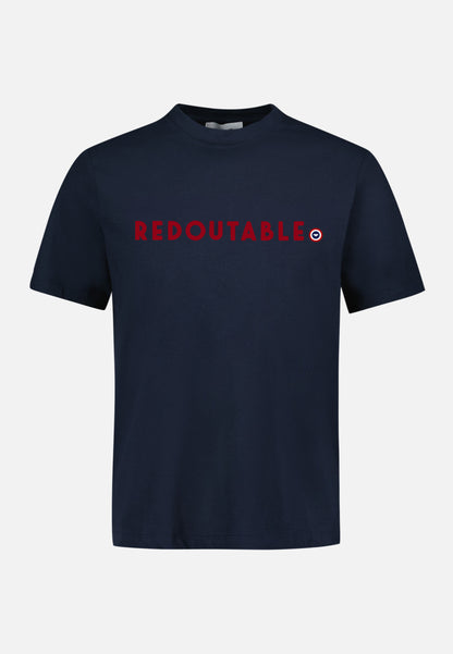 T-shirt mixte col rond en coton - Jean-P Marine