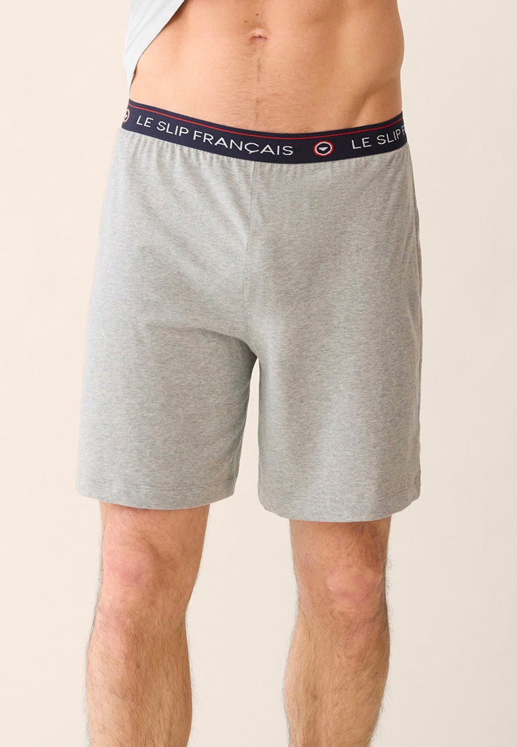 Pack Pyjama Invincible Gris Chiné Fulminant Blanc - Le Slip Français - 5