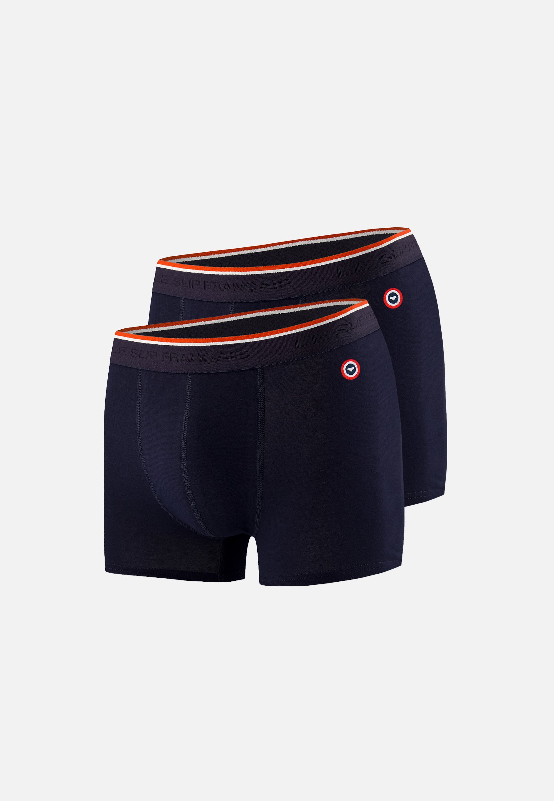 Lot de 2 boxers bleu marine en coton - Boxers Bleu Marine