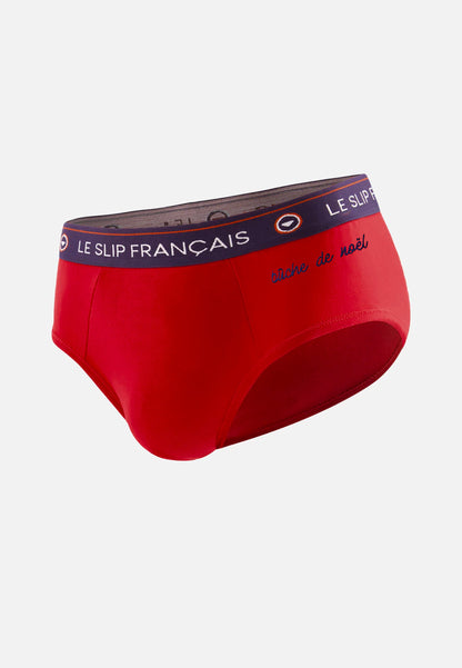 Slip en coton - Intrepide Rouge Cerise Buche De Noel