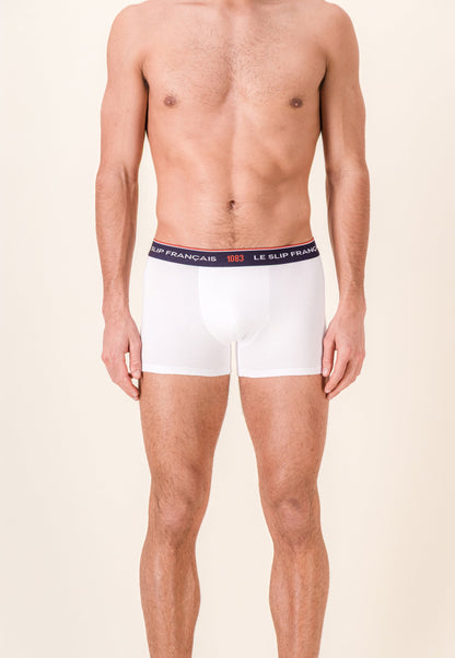 Boxer blanc en coton bio - Redoutable Blanc - Collab 1083
