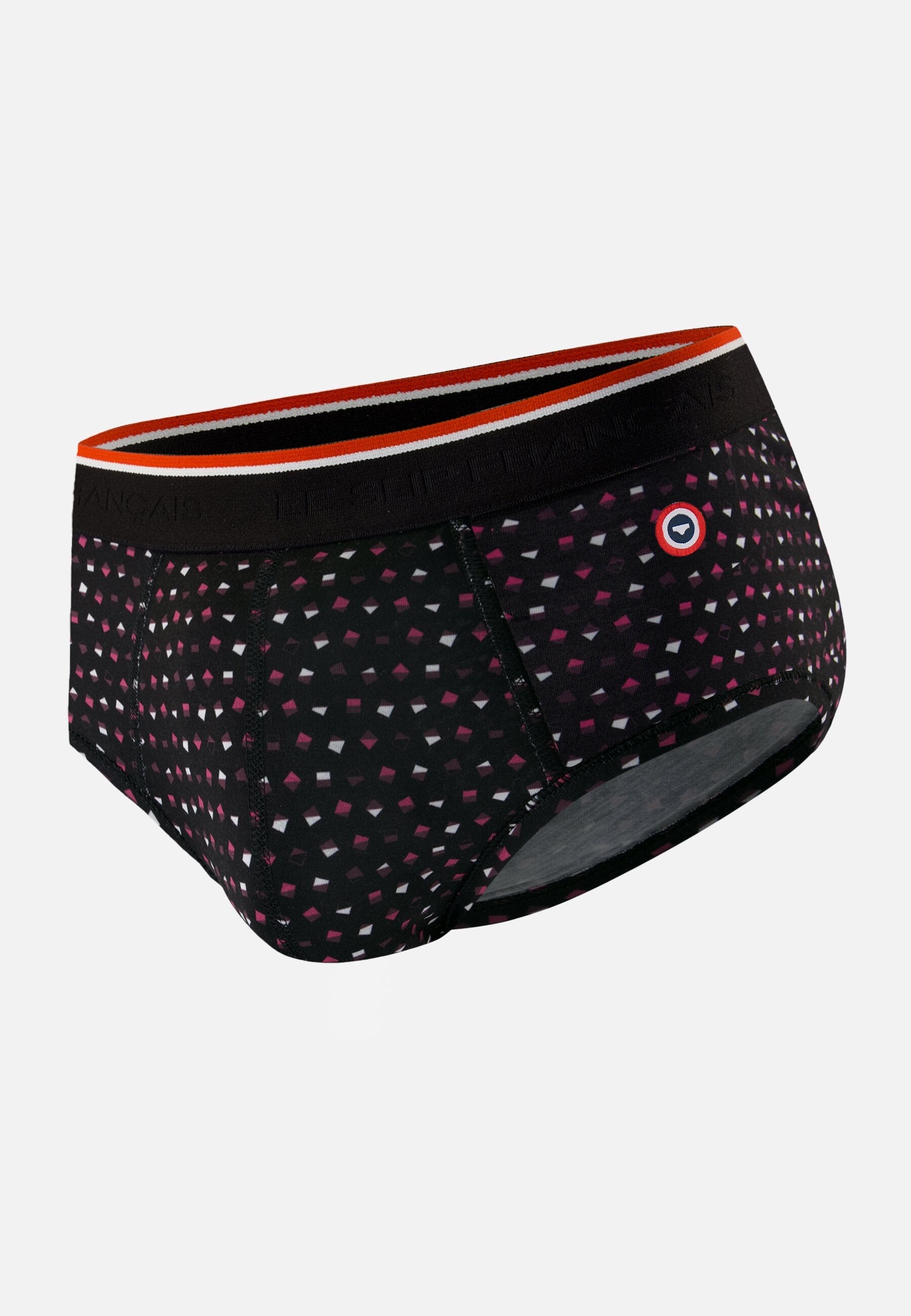 Slip noir à motif petit carré - Terrible Petits Carres Noir