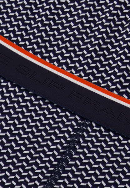 Blue striped cotton boxer shorts - Marius Chevron