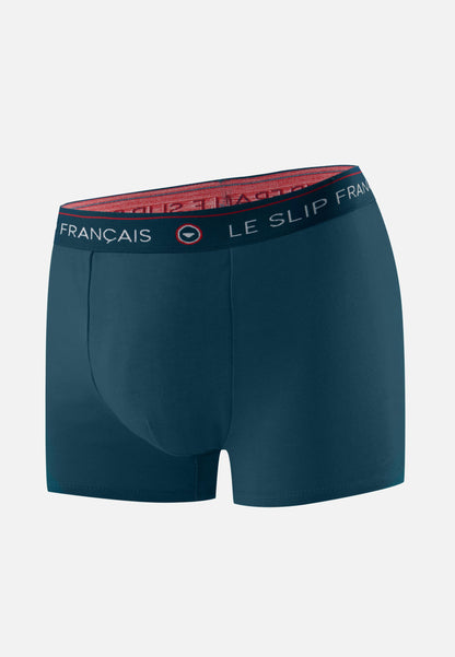 Boxer bleu en coton - Redoutable Bleu Canard