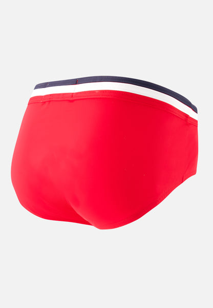 Slip de bain en polyamide - Amiral Rouge