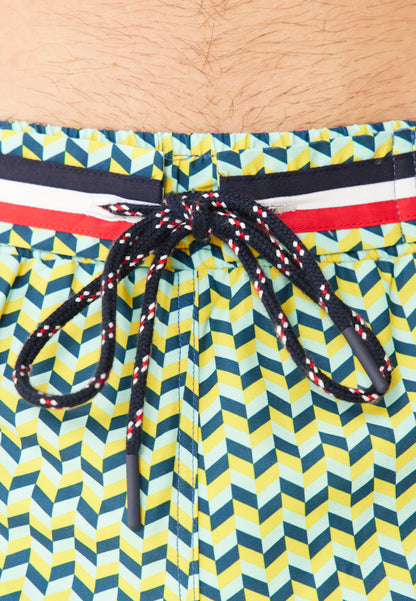 Short de bain court - Liamone Chevron Tricolor