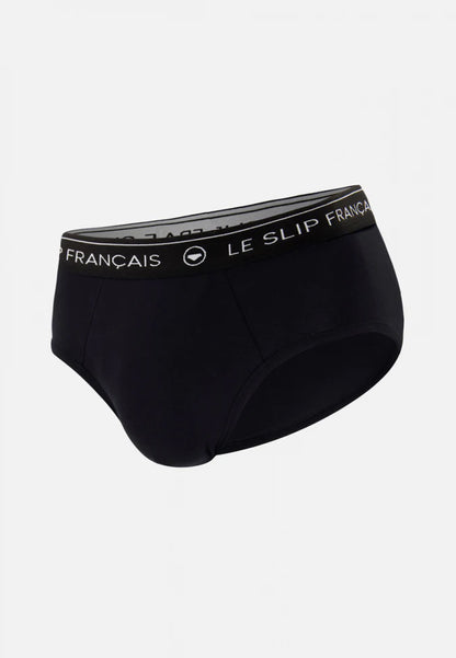 Slip noir en coton - Intrépide Noir