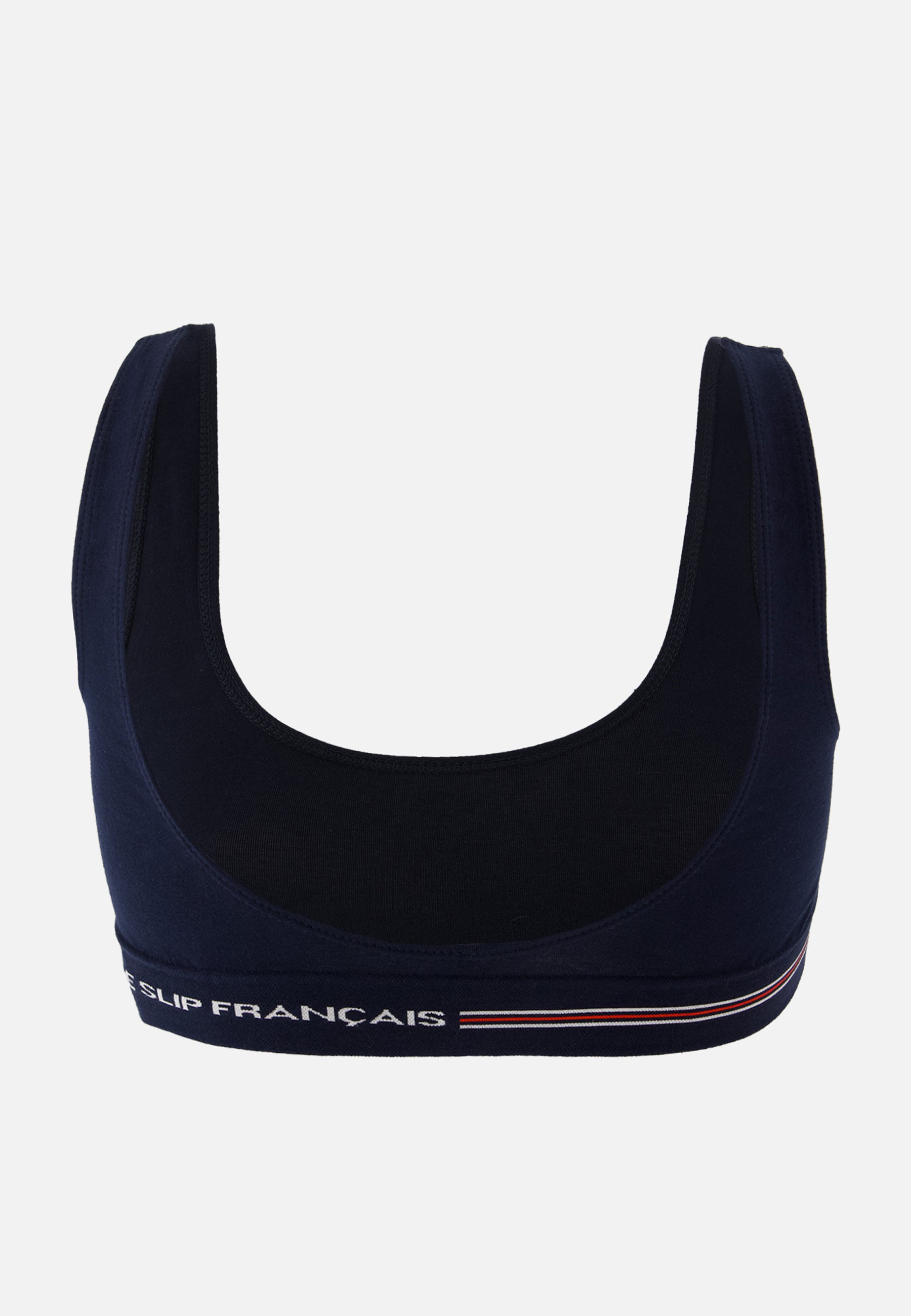 Seamless navy blue cotton bralette - Anais Marine