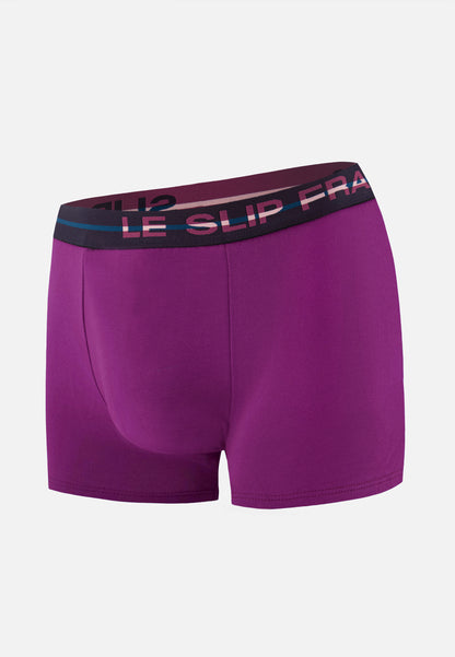 Boxer violet en coton - Redoutable Violet Profond