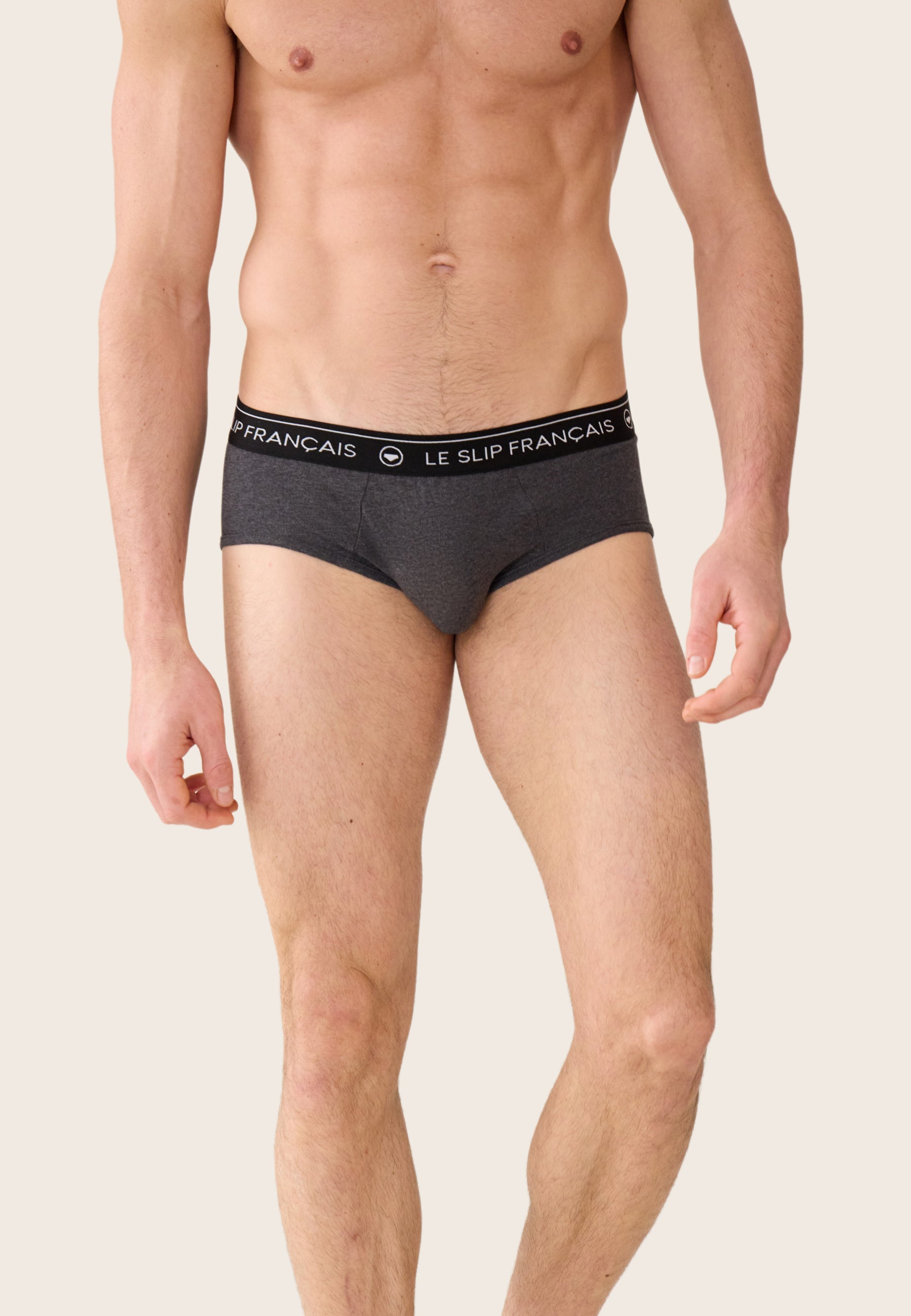 Slip gris en coton - Intrepide Gris Anthracite