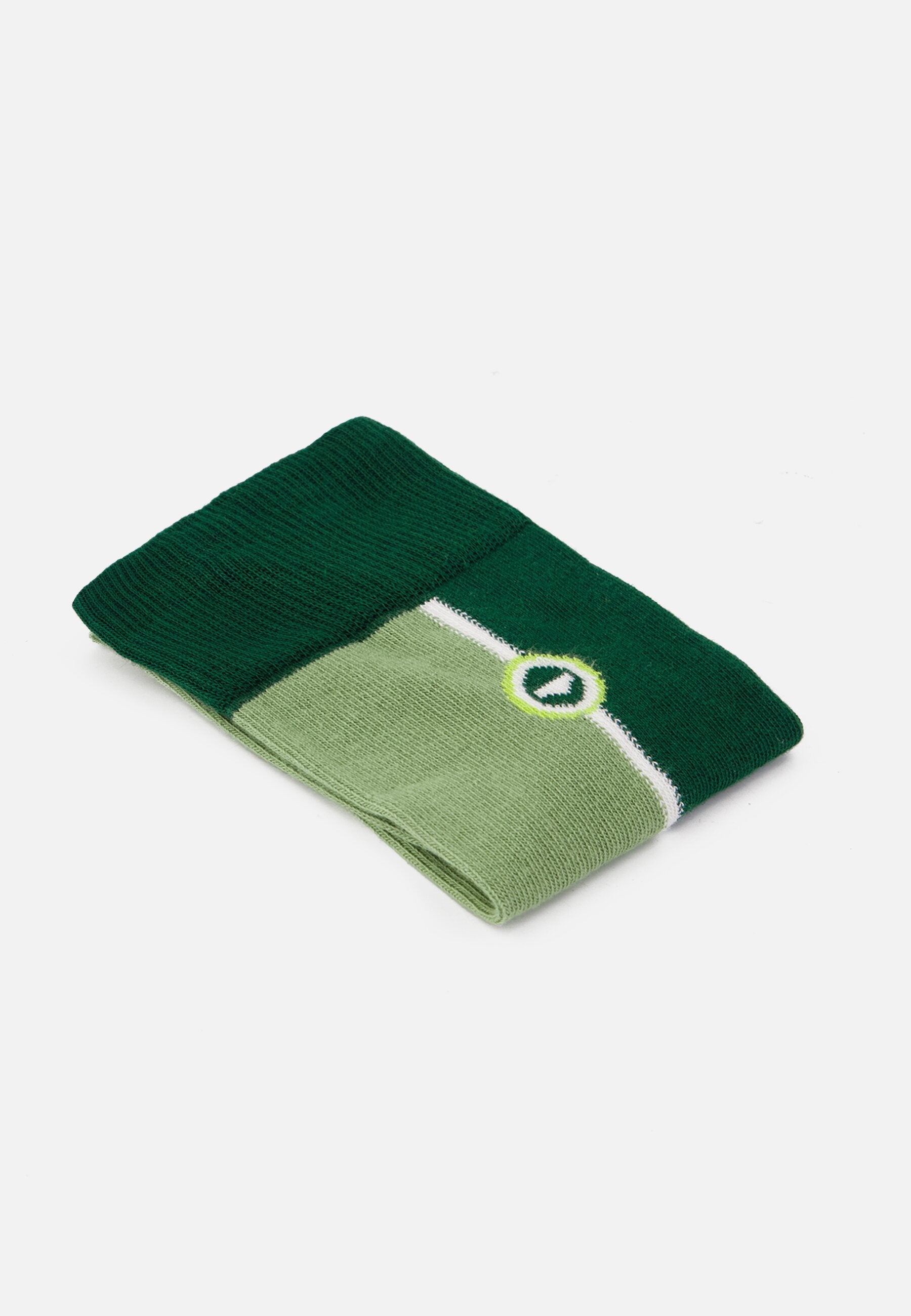 Chaussettes mi-hautes à motif verti vert forêt en coton - Lucas Verti Vert Forêt