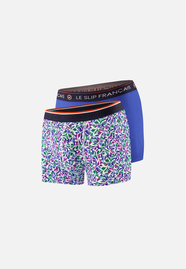 Marius Tulipe Redoutable Dazzling Blue Boxer Duo Pack - Le Slip Français - 1