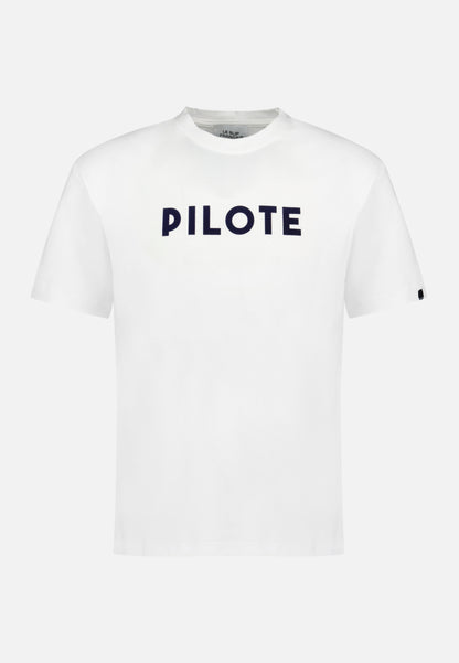 T-shirt col rond en coton - Jean-F Blanc