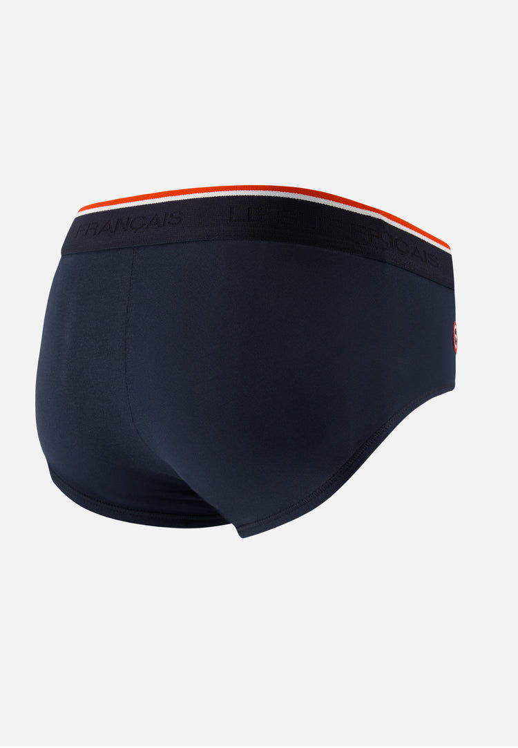 Slip échancré en coton - Jeff  Bleu Marine - Le Slip Français - 8
