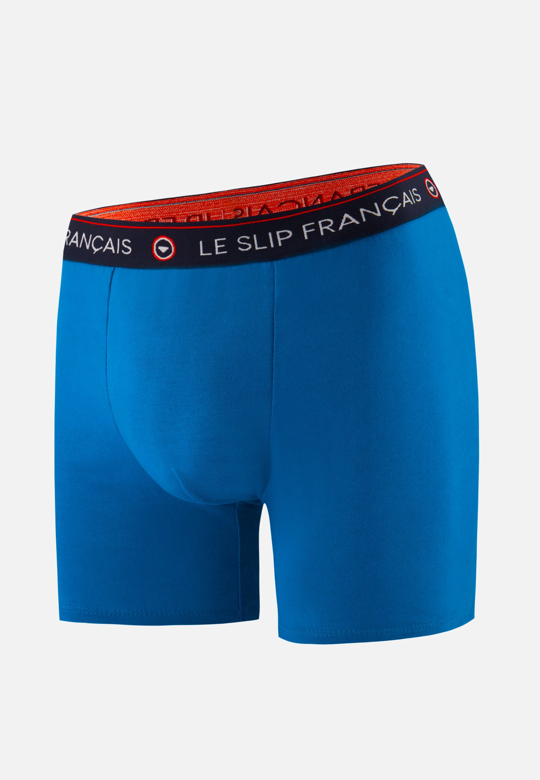 Boxer long bleu turquoise en coton - Redoutable Long Bleu Turquoise