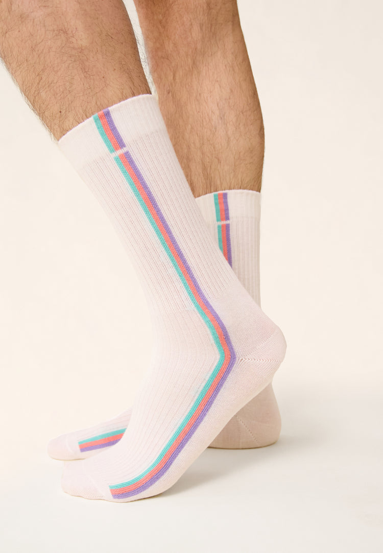 Wilfried Lignes Mint Neon Pink Viola - Le Slip Français - 2