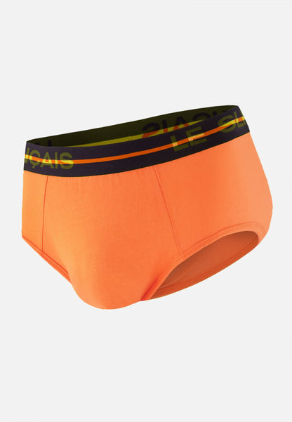 Slip orange en coton - Intrépide Orange Pur