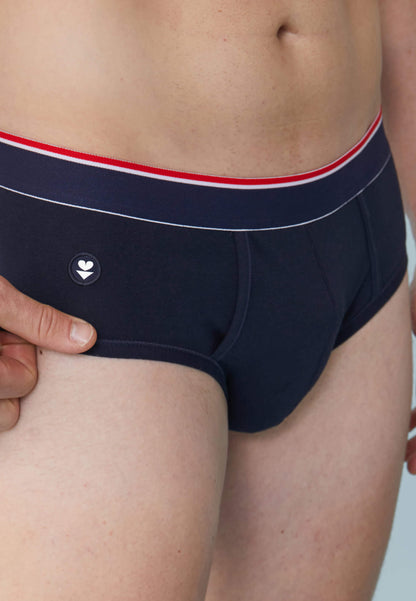 Slip à poche en coton - Gontran Marine