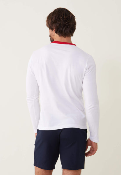 T-shirt manches longues en coton - Jeannot Blanc Equipe de France