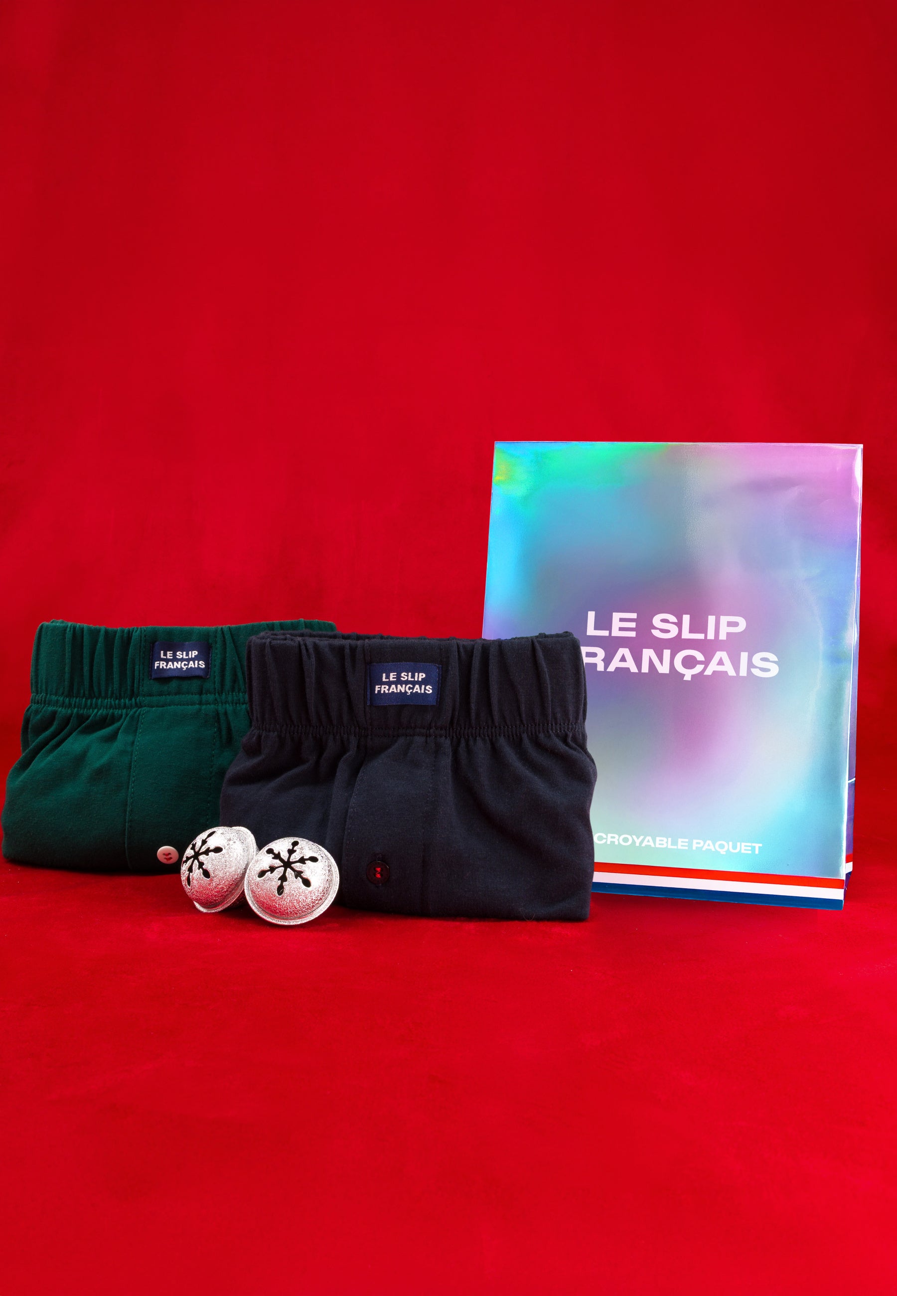 Pack of 2 cotton briefs - Fredo briefs Fir Green Navy