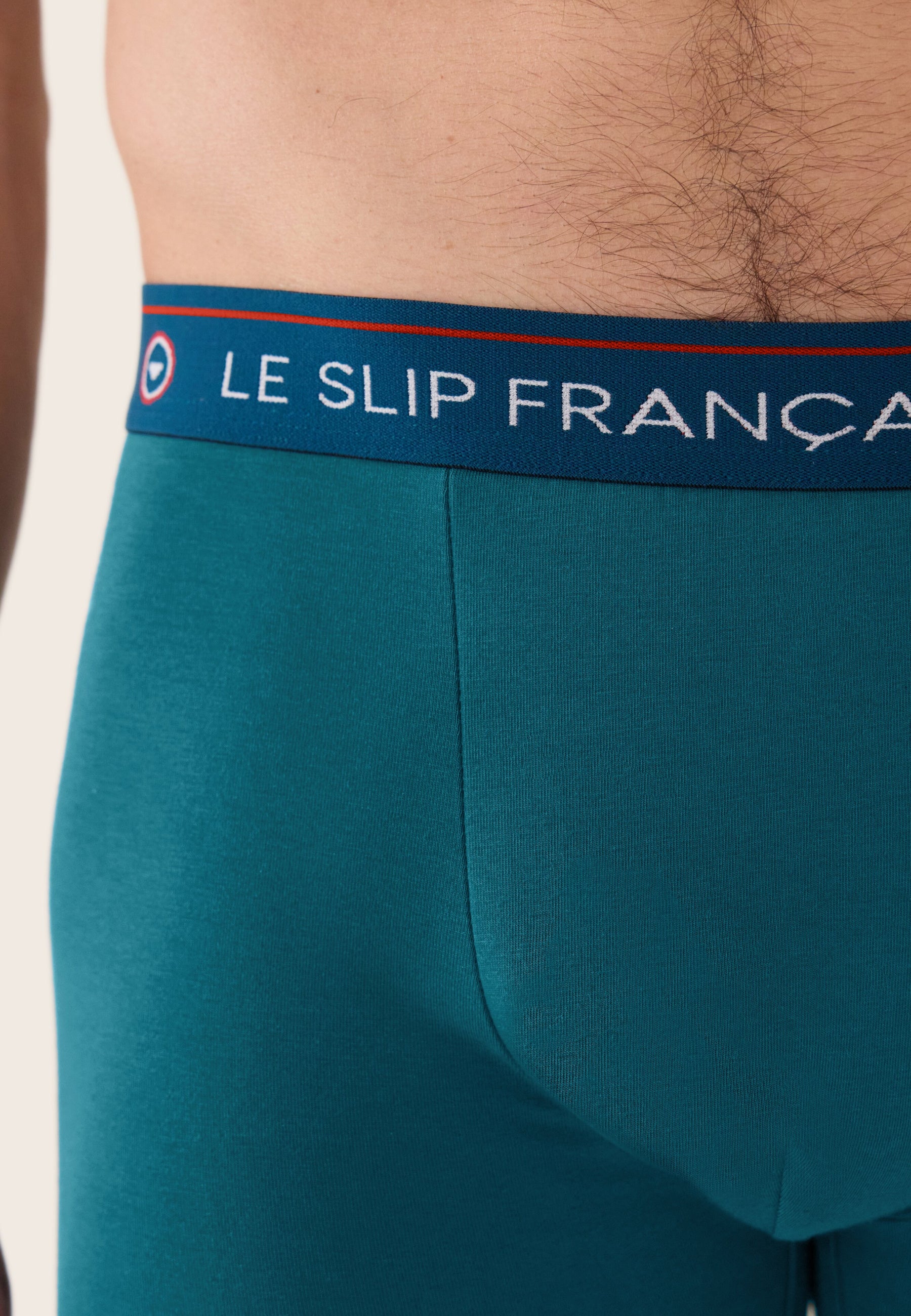 Boxer long bleu en coton - Redoutable Long Bleu Canard