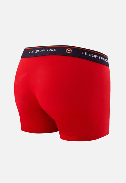 Boxer enfant rouge en coton - Petit Joseph Rouge Cerise