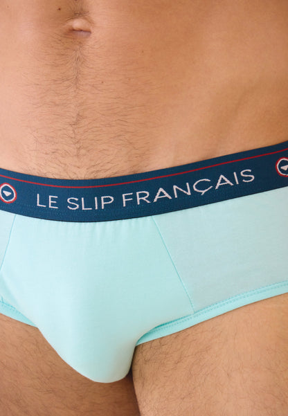 Slip vert en coton - Intrépide Vert D'Eau