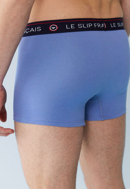 Lot de 6 boxers en coton - Boxers Bleu Marine Noir Bleu