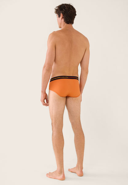 Slip orange en coton - Intrépide Orange Pur