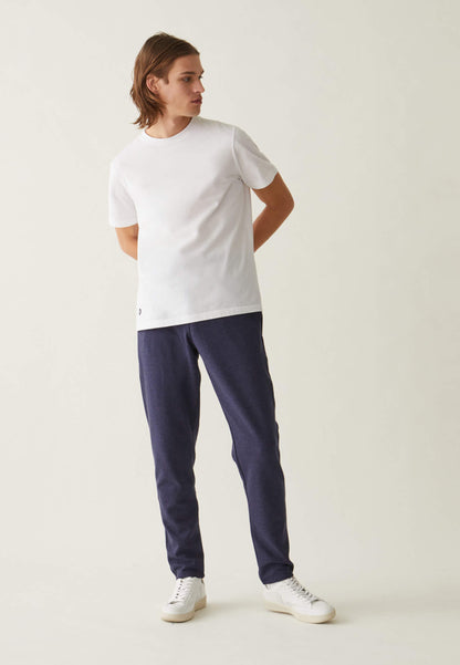 T-shirt col rond en coton - Jean Blanc