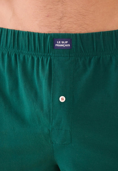 Caleçon vert sapin en jersey de coton - Fredo Vert Sapin