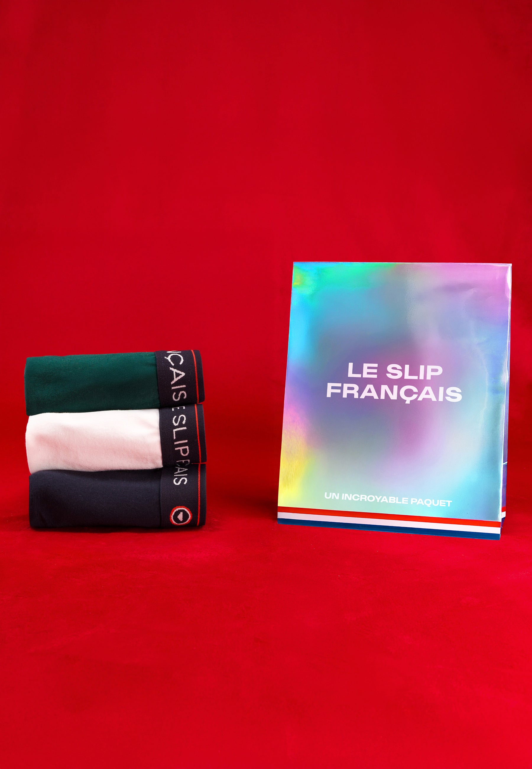 Lot de 3 culottes en coton - Culottes Rieuses Marine Vert Sapin Blanc