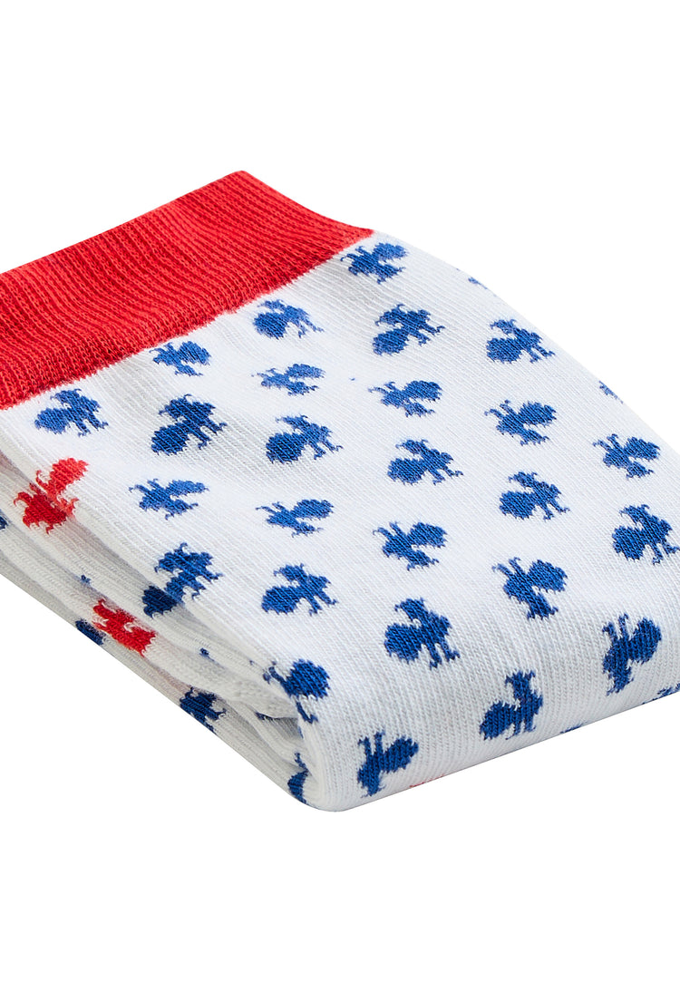 Lot de 2 chaussettes en coton - Lucas Duo Coq Bleu Blanc Rouge XV de France - Le Slip Français - 2