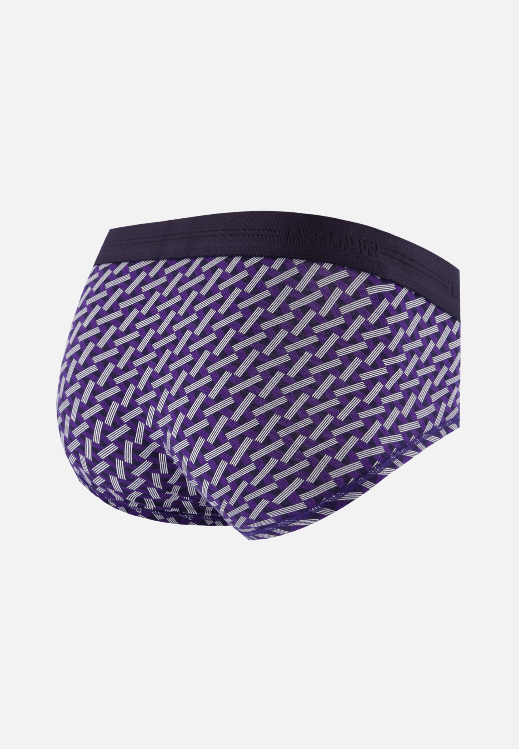 Slip en coton - Terrible Imprimé Diago Marine Velours Blanc