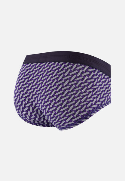 Slip en coton - Terrible Imprimé Diago Marine Velours Blanc