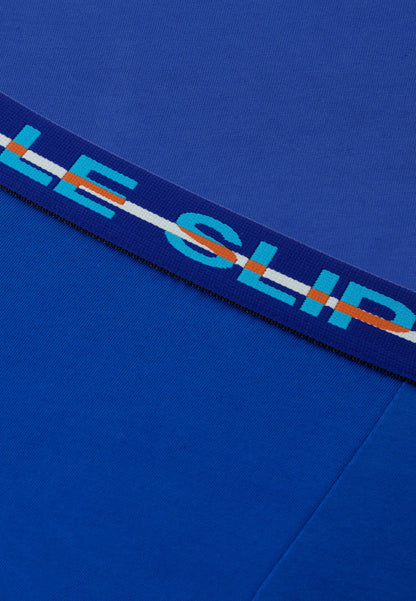Boxer long bleu en coton - Redoutable Long Bleu Nautique