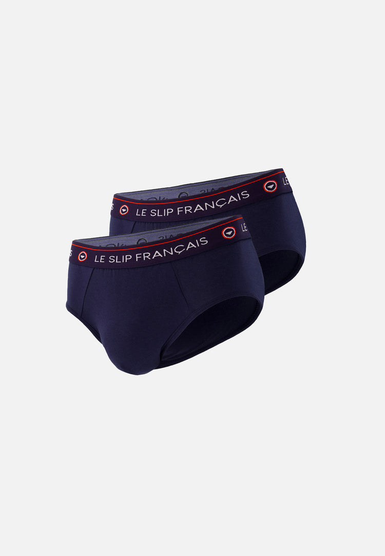 Duo Pack Briefs Intrepide Navy - Le Slip Français - 1