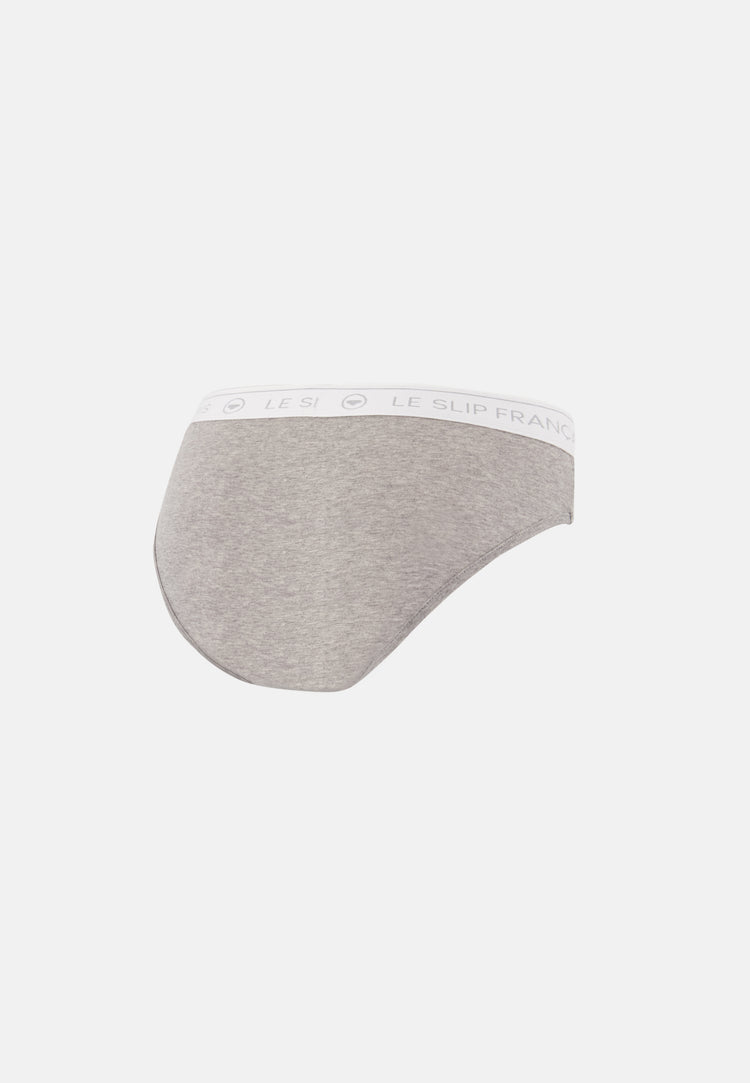 Culotte taille haute grise en coton - Rieuse Grise - Le Slip Français - 3