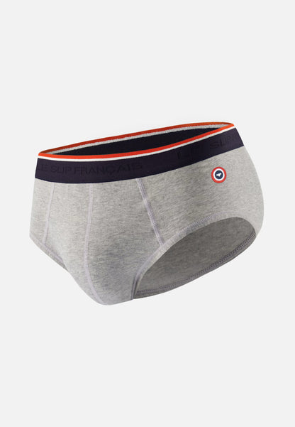Slip gris en coton avec cocarde - Terrible Gris Chine