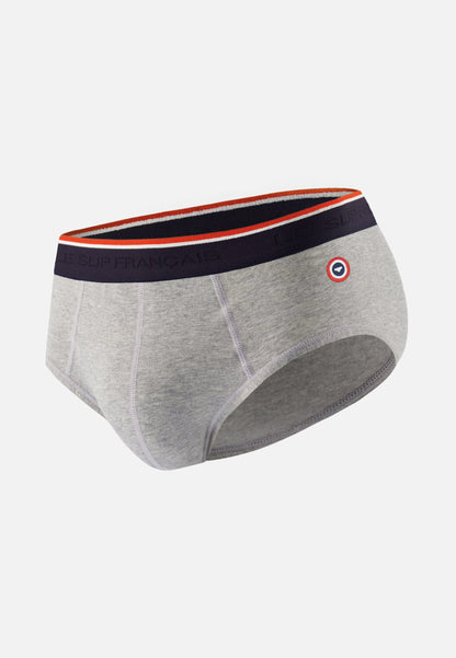 Slip gris en coton avec cocarde - Terrible Gris Chine